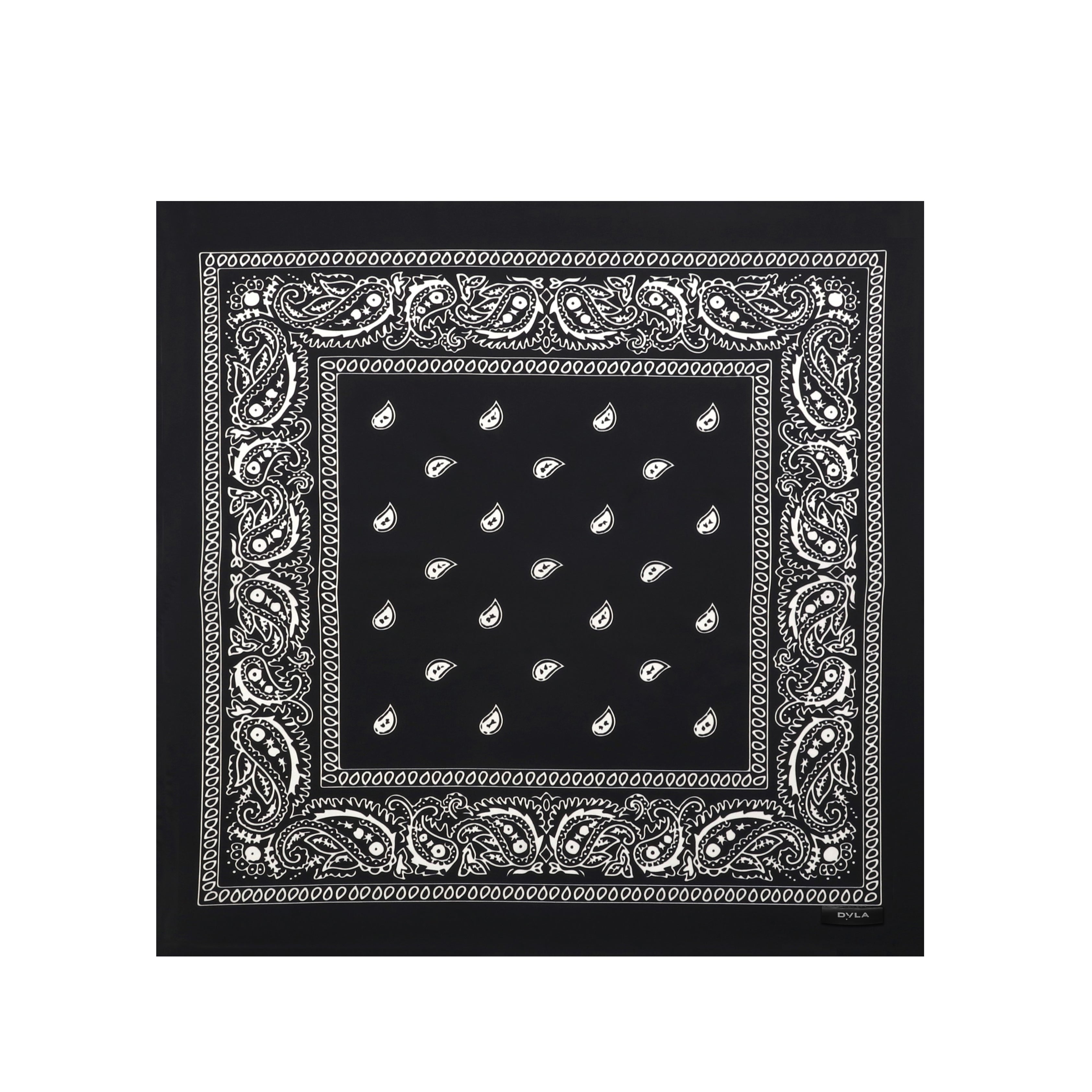 Classic 'Paisley' Scarf Black