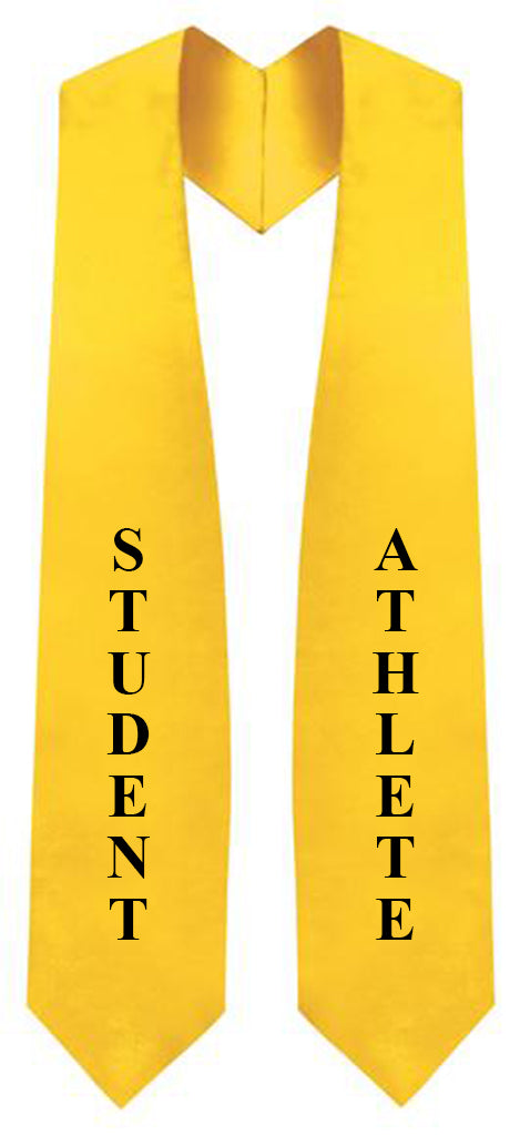 Gold "Student Athlete" Graduation Stole 1 Gold "Student Athlete" Graduation Stole