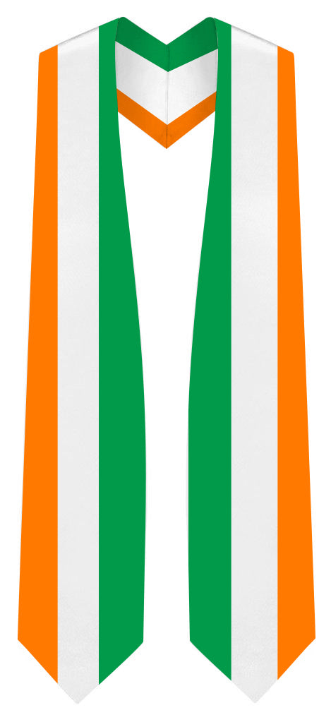 Ireland Graduation Stole - Ireland Flag Sash 1 Ireland Graduation Stole - Ireland Flag Sash