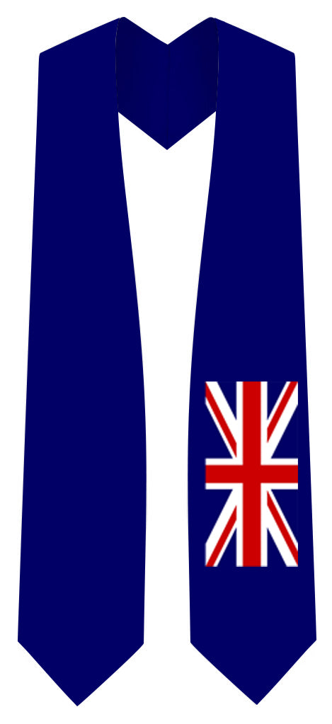 United Kingdom Graduation Stole - British Flag Sash 1 United Kingdom Graduation Stole - British Flag Sash