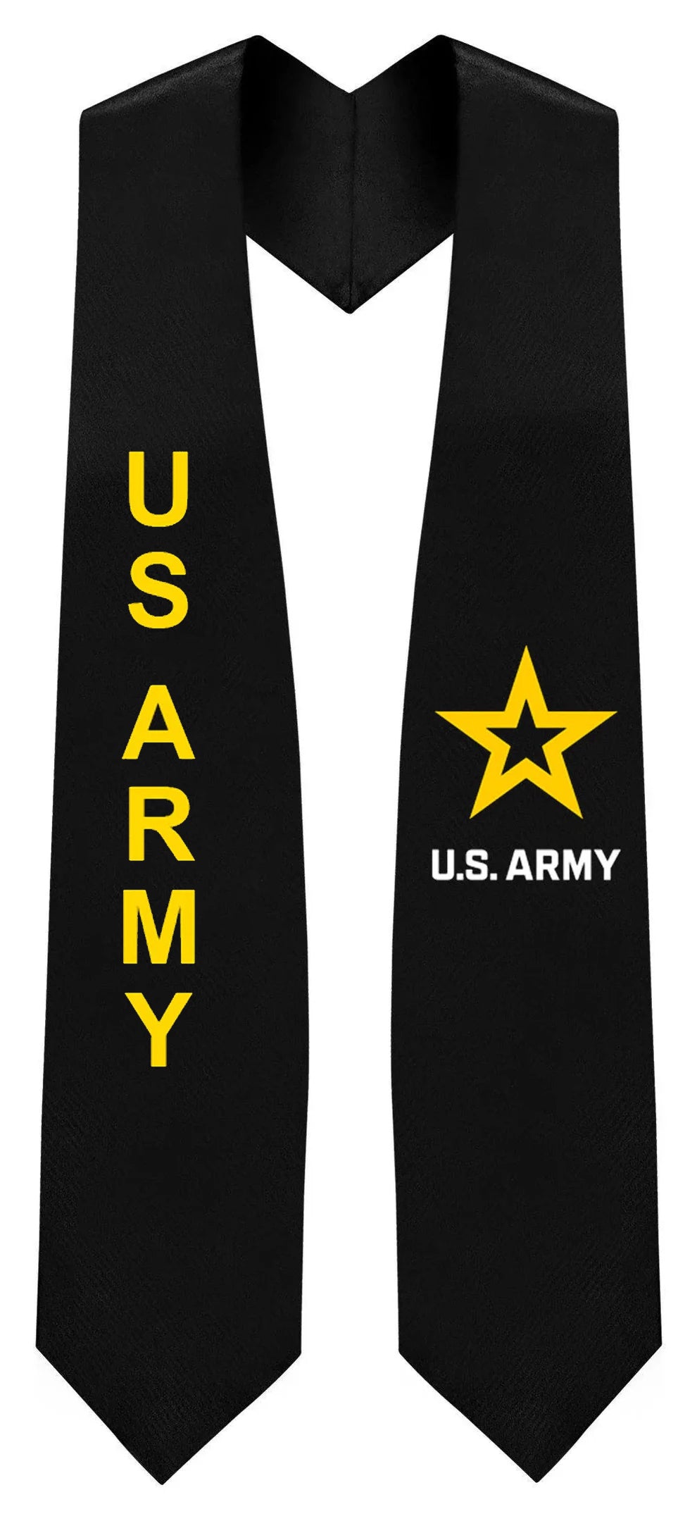 Black U.S. Army Stole (New Logo) 1 Black U.S. Army Stole (New Logo)