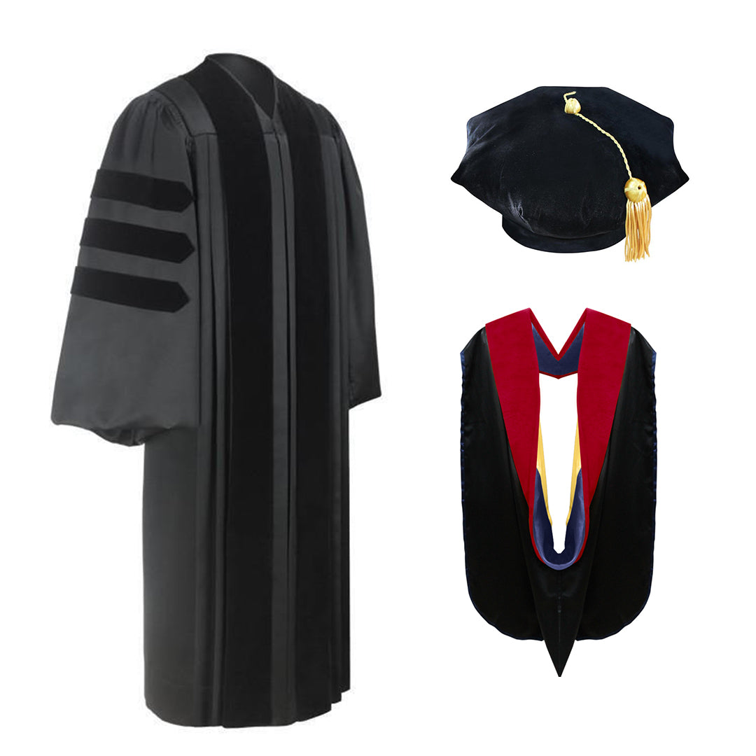 Deluxe Doctor of Divinity Gown, Hood and Tam Package - CBI & SEMINARY 1 Deluxe Doctor of Divinity Gown, Hood and Tam Package - CBI & SEMINARY