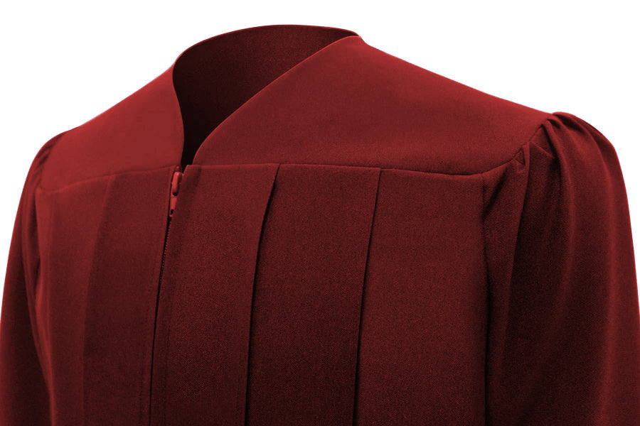 Matte Burgundy Bachelors Cap & Gown - College & University 3 Matte Burgundy Bachelors Cap & Gown - College & University