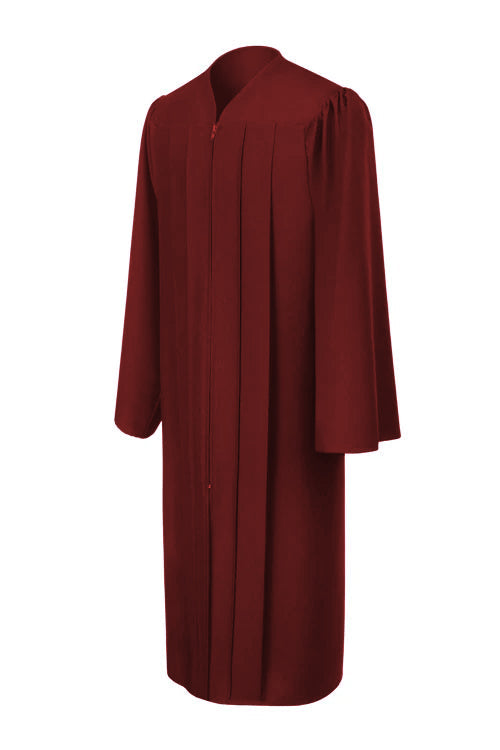 Matte Burgundy Bachelors Cap & Gown - College & University 4 Matte Burgundy Bachelors Cap & Gown - College & University