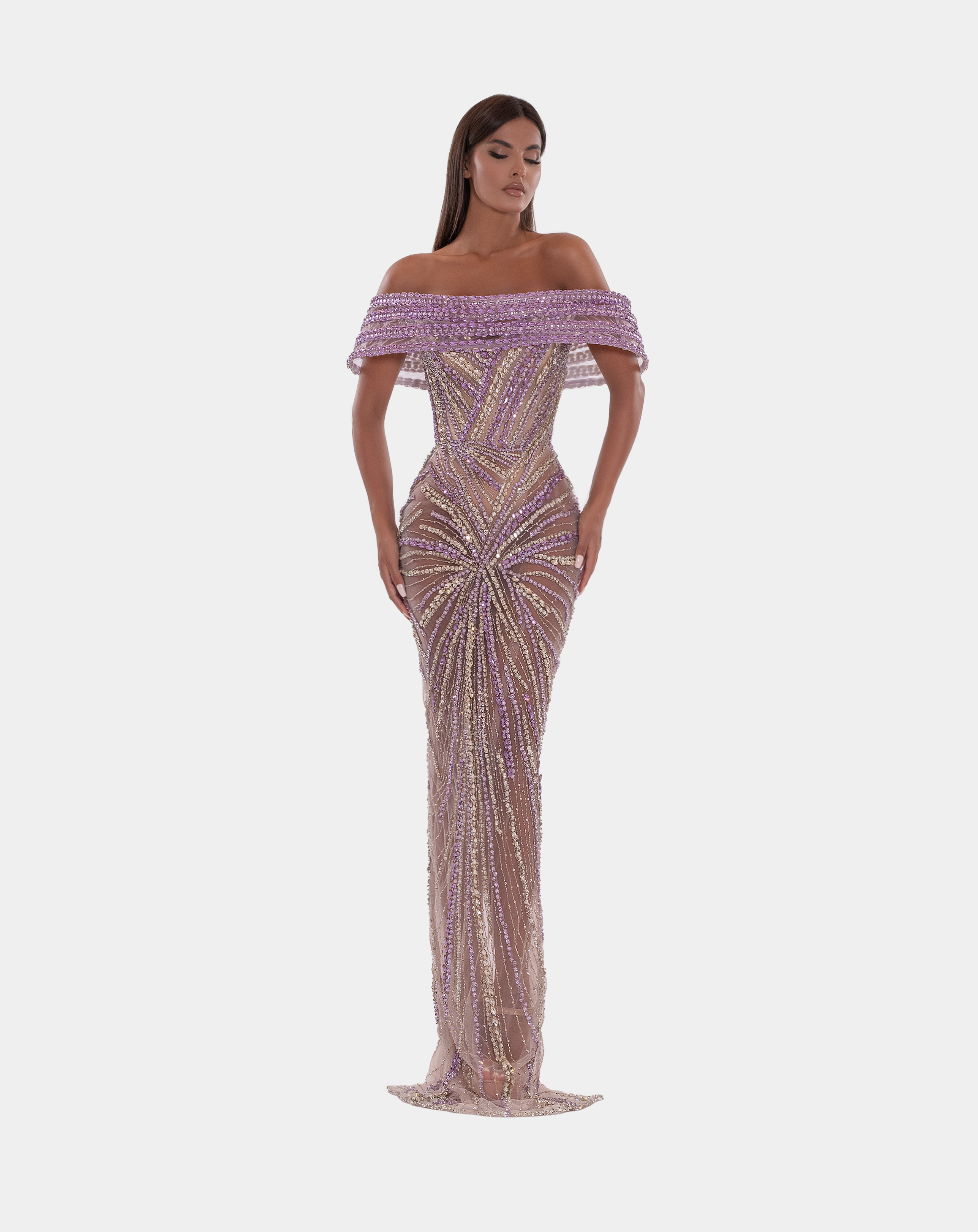 OFF SHOULDER GLAMOROUS CORSET DRESS