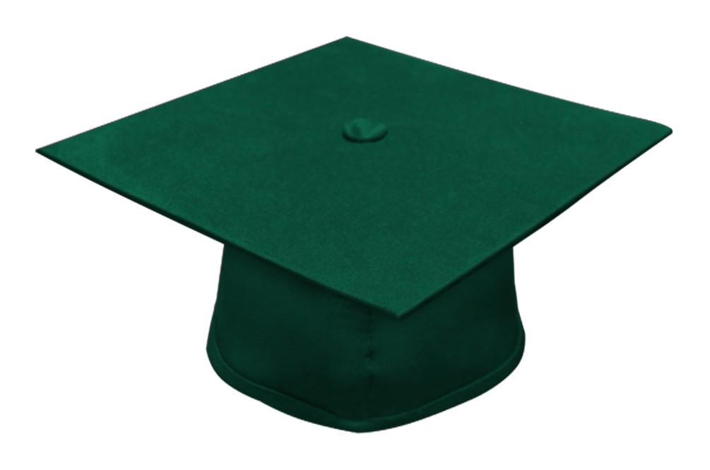 Matte Hunter Bachelors Graduation Cap - College & University