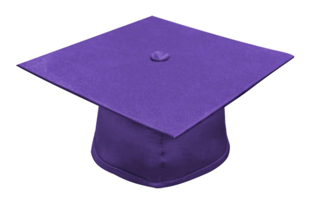 Matte Purple Bachelors Graduation Cap - College & University