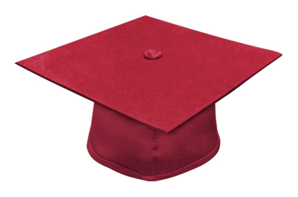 Matte Red Bachelors Graduation Cap - College & University