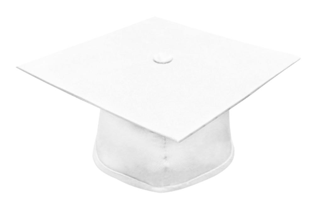 Matte White Bachelors Graduation Cap - College & University