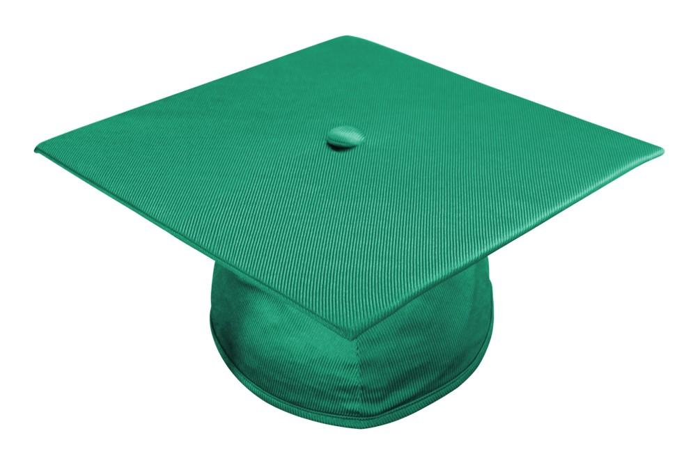 Shiny Emerald Green Bachelors Graduation Cap - College & University