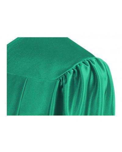 Shiny Emerald Green Bachelors Graduation Gown - College & University 4 Shiny Emerald Green Bachelors Graduation Gown - College & University