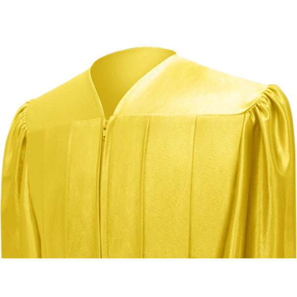 Shiny Gold High School Graduation Cap and Gown 3 Shiny Gold High School Graduation Cap and Gown