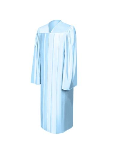 Shiny Light Blue Bachelors Graduation Gown - College & University ...