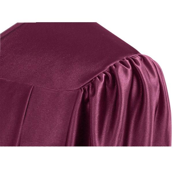 Shiny Maroon Bachelors Cap & Gown - College & University 3 Shiny Maroon Bachelors Cap & Gown - College & University