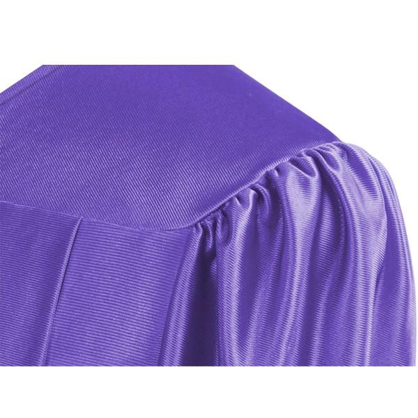 Shiny Purple Bachelors Cap & Gown - College & University 2 Shiny Purple Bachelors Cap & Gown - College & University