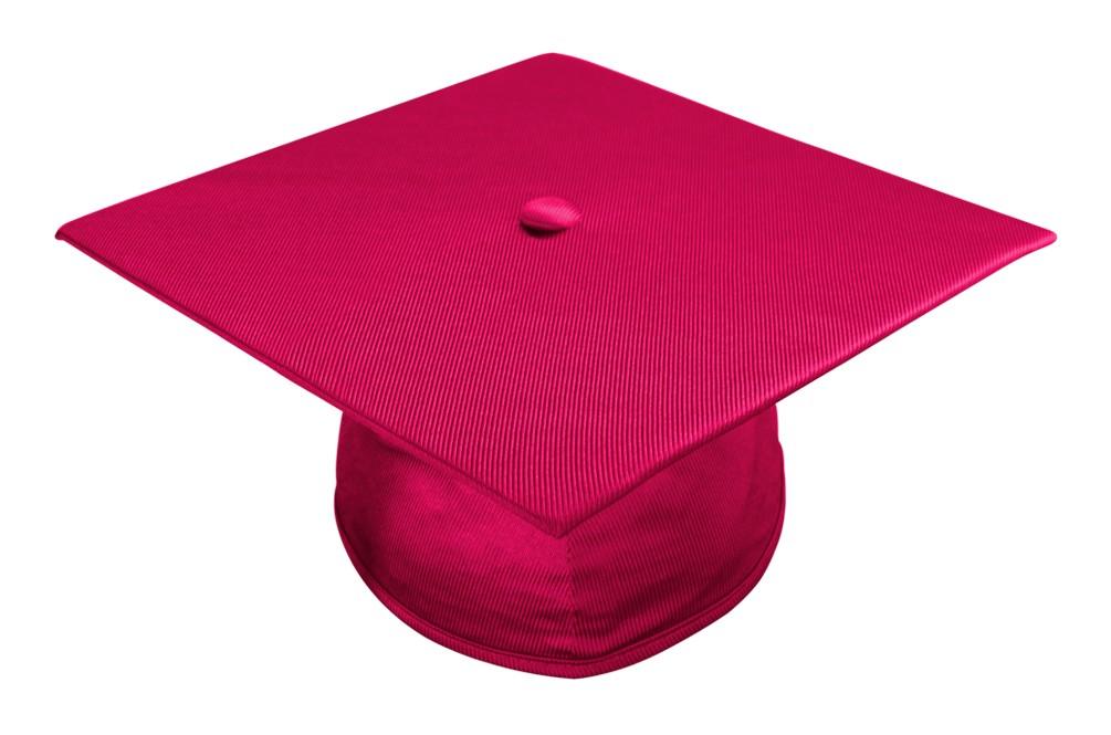 Shiny Red Bachelors Graduation Cap - College & University 1 Shiny Red Bachelors Graduation Cap - College & University
