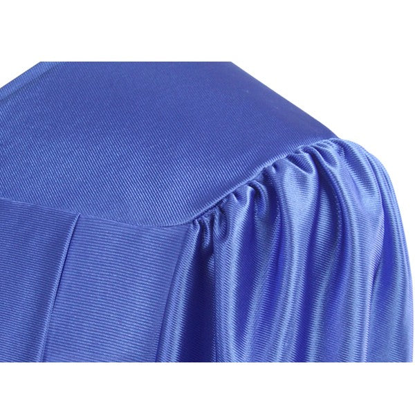 Shiny Royal Blue High School Graduation Gown 4 Shiny Royal Blue High School Graduation Gown