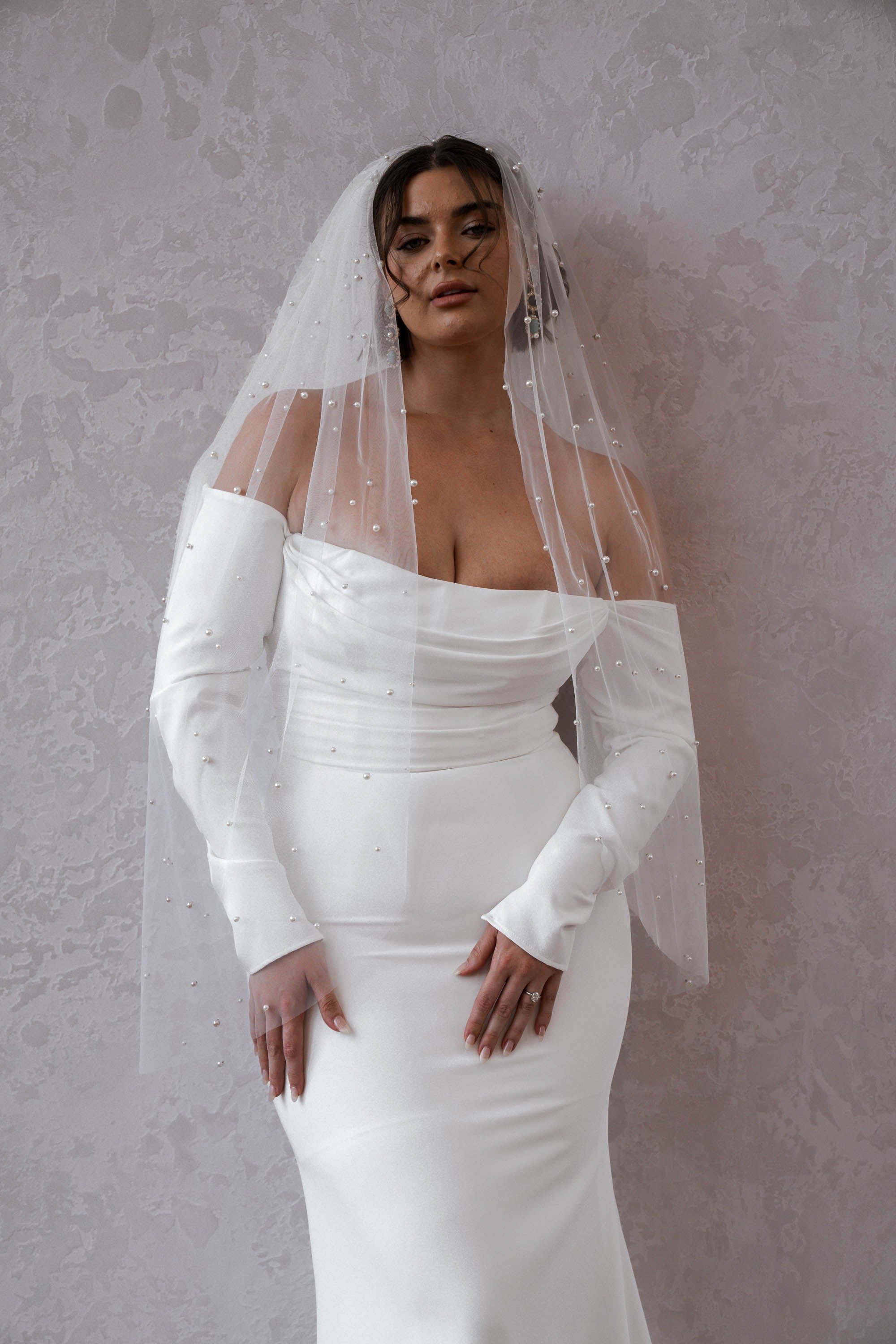 SHORT PEARL VEIL (STOCKIST) 3 SHORT PEARL VEIL (STOCKIST)