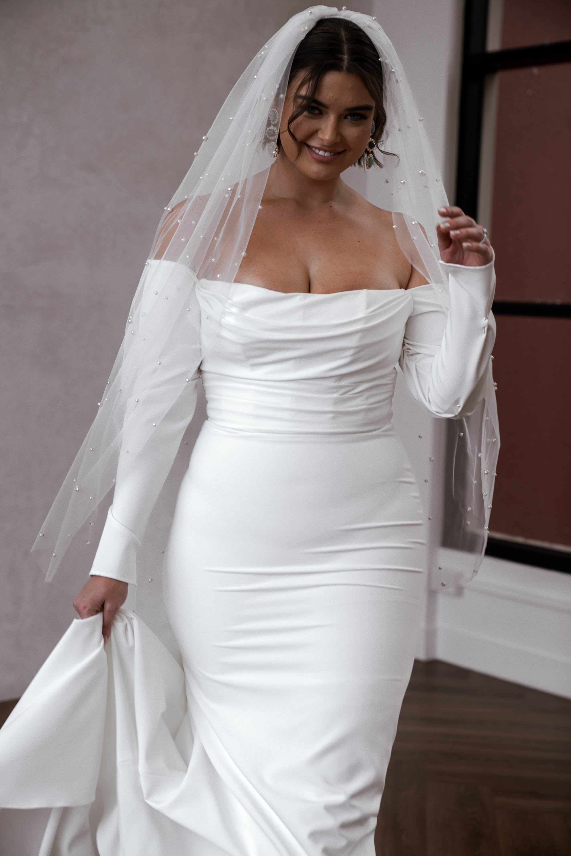 SHORT PEARL VEIL (STOCKIST) 5 SHORT PEARL VEIL (STOCKIST)