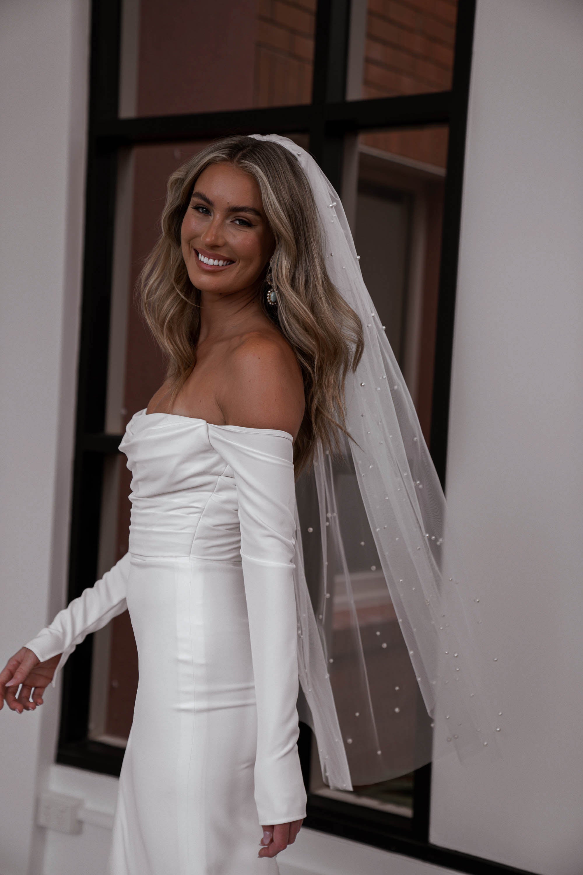 SHORT PEARL VEIL (STOCKIST) 6 SHORT PEARL VEIL (STOCKIST)