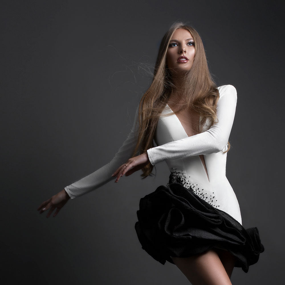 White and Short Dress