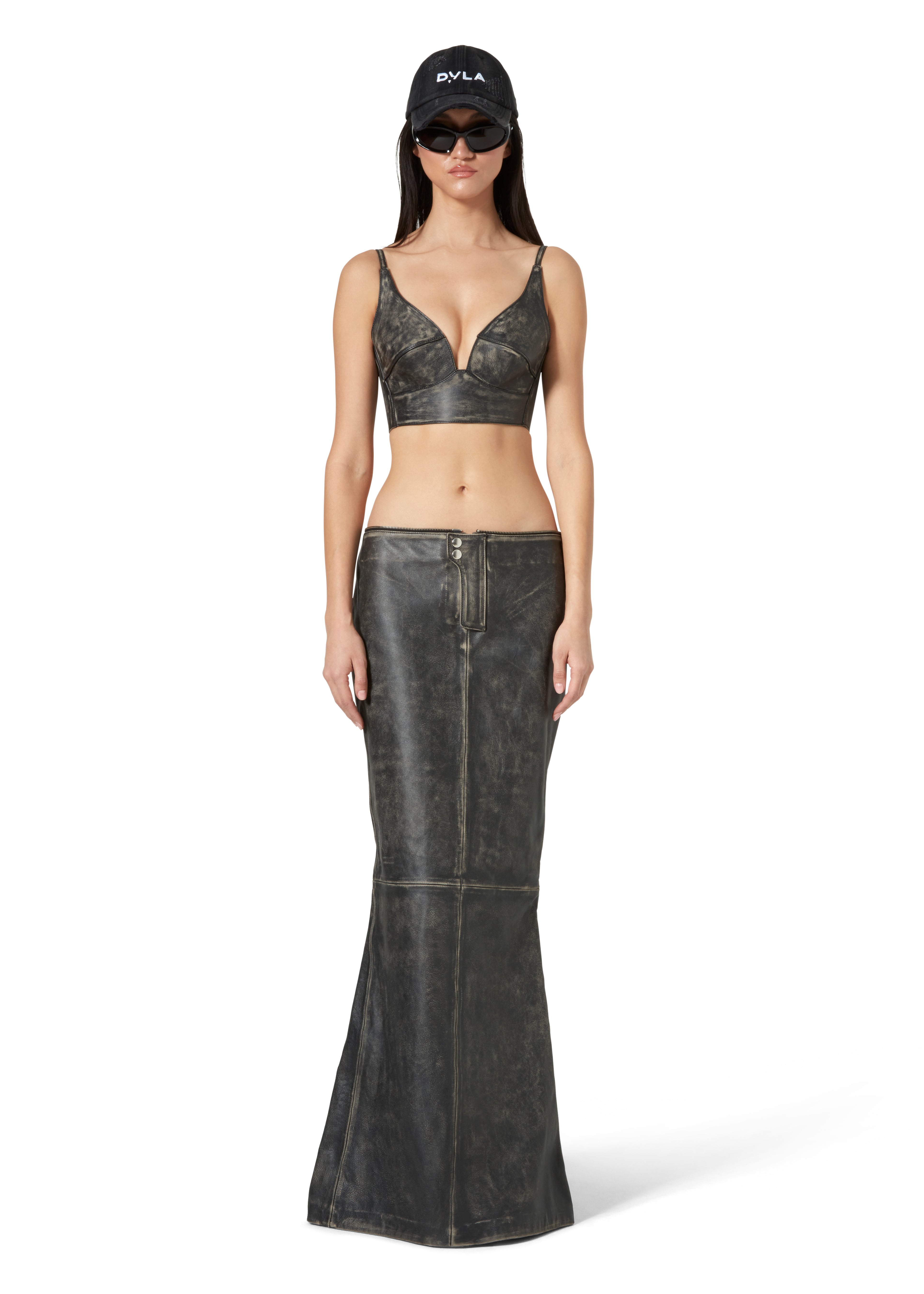 Bleached Long Skirt