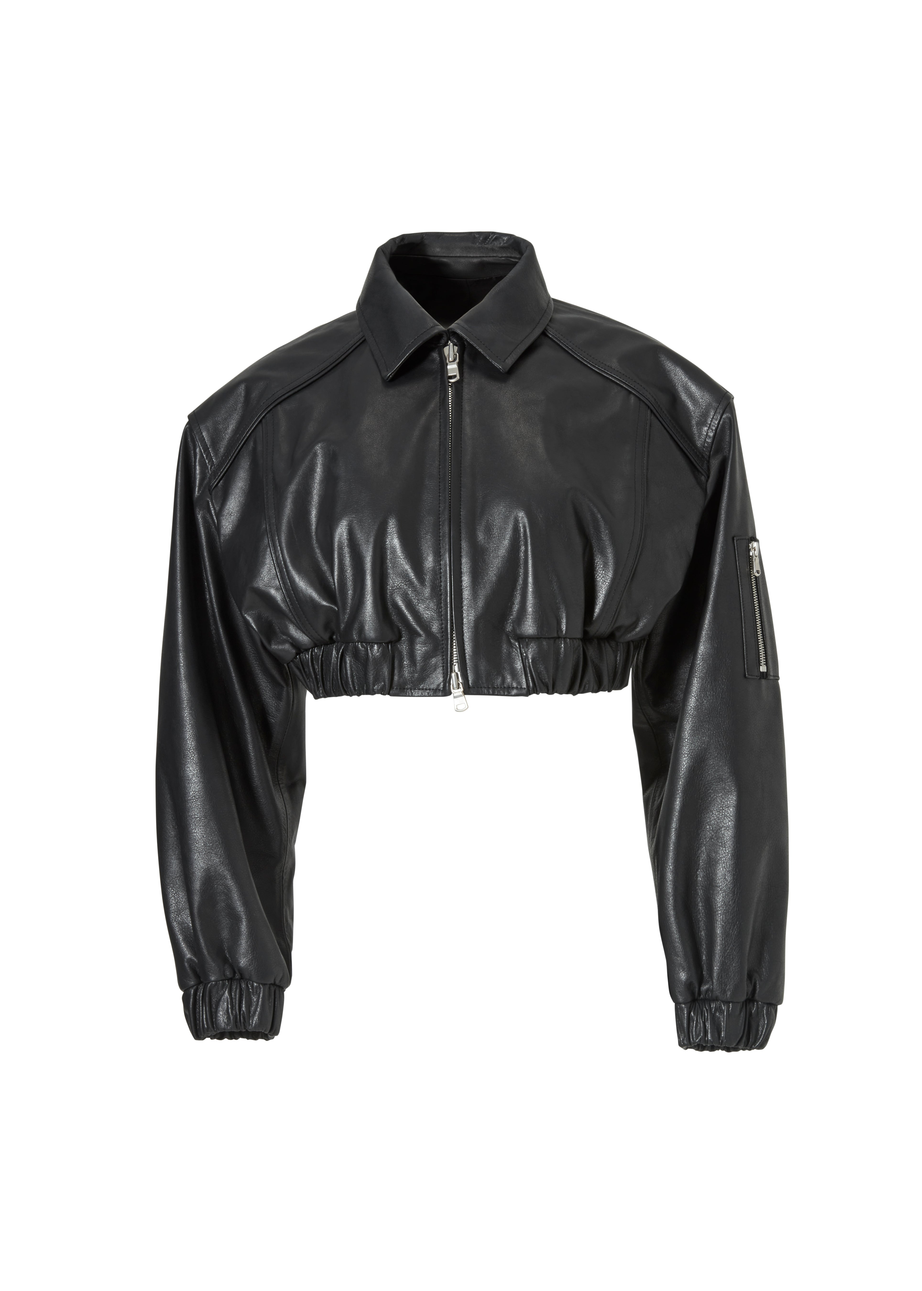 Crop Leather Jacket
