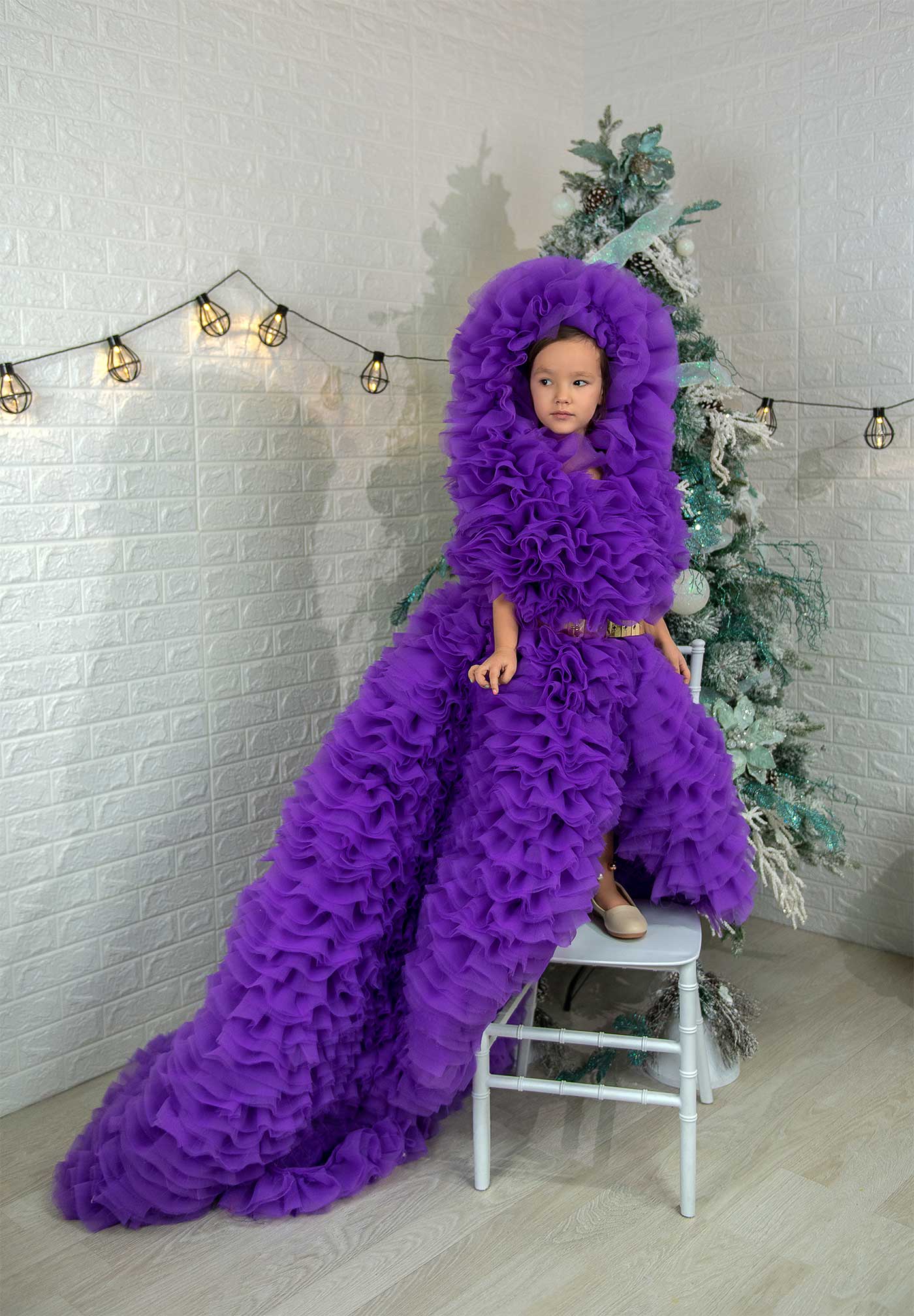 Purple Tulle Dress