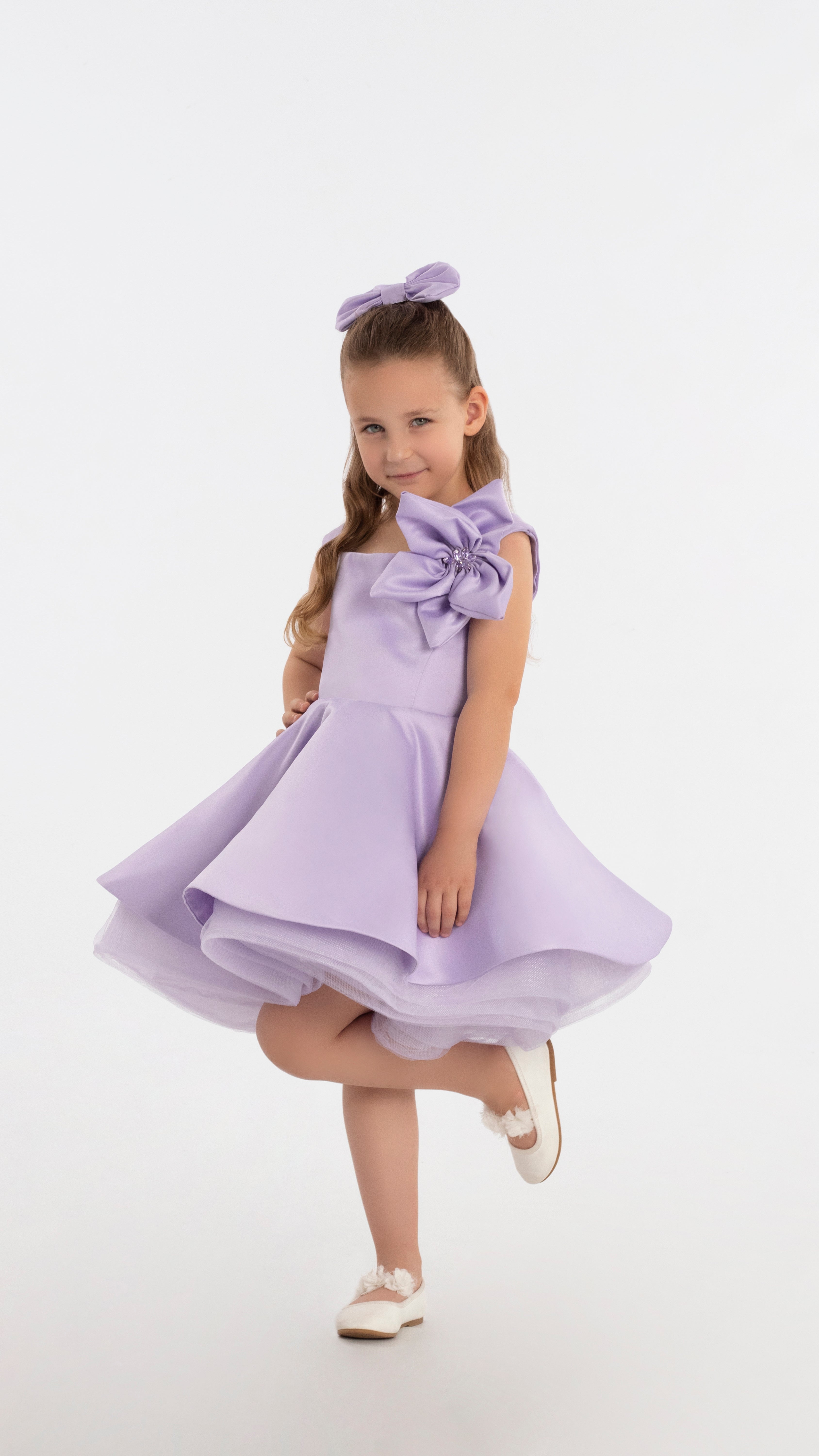 Short Purple Dress for Girls