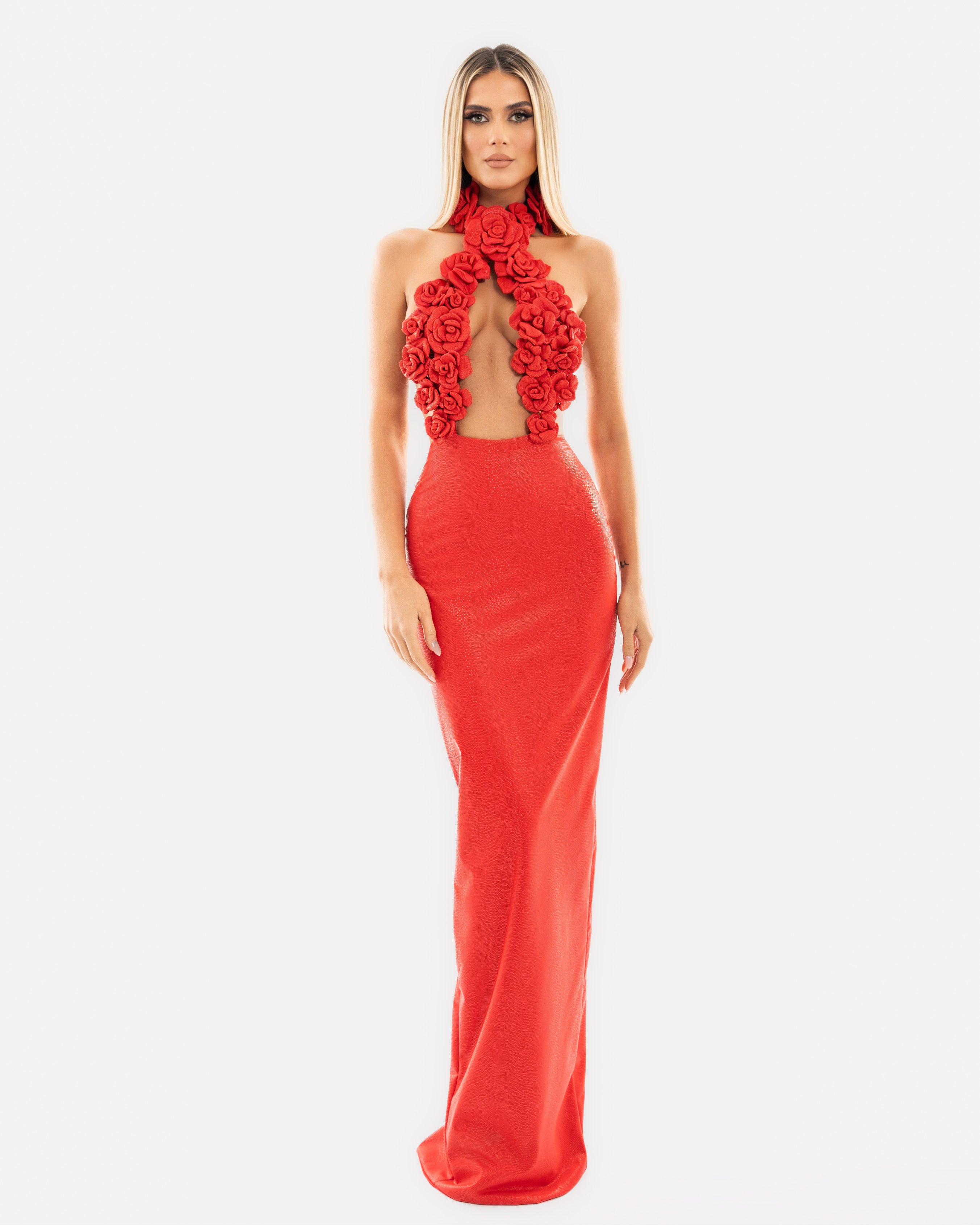 Red Floral Dress 1 Red Floral Dress