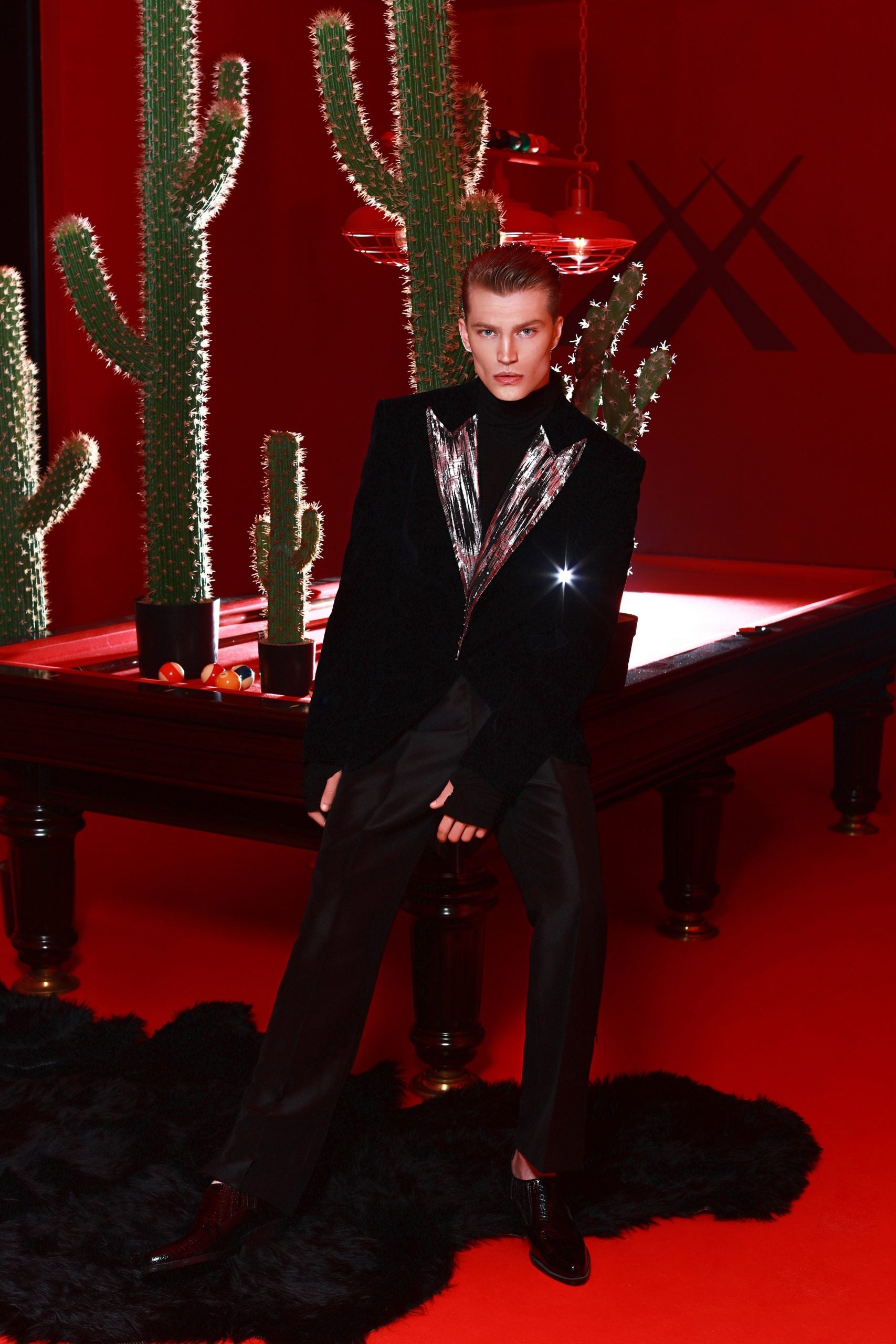 Black Suit With Black Shirt